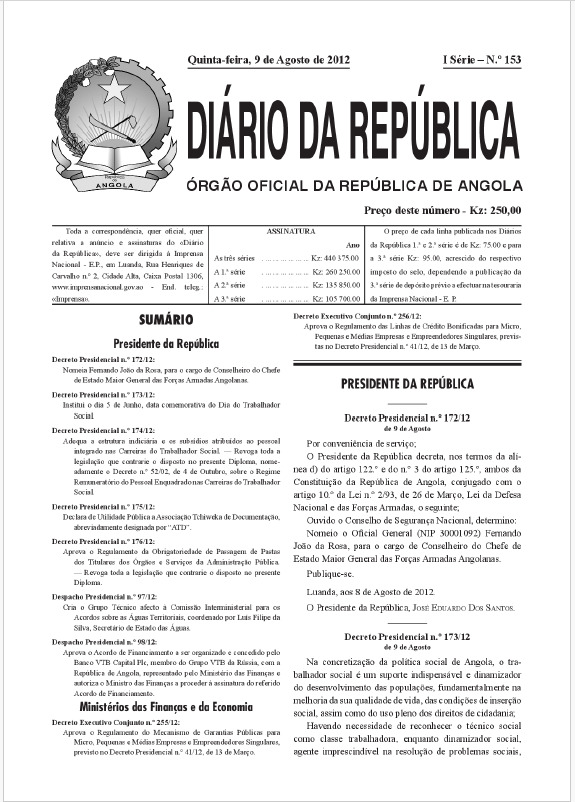 D.P.nº 173_12_Regulamento de Mecanismo de Garantias Públicas